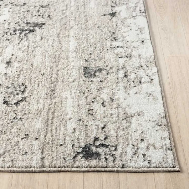 Kirklands Home Beige Gray Indoor Area Rug, 5x7 New
