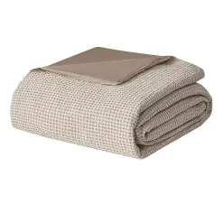 Kirklands Home Beige Waffle Weave 3-pc. Queen Duvet Cover Set Tan Online