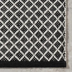 Kirklands Home Black & White Trellis Indoor/Outdoor Runner, 3x8 Online