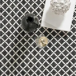 Kirklands Home Black & White Trellis Indoor/Outdoor Runner, 3x8 Online
