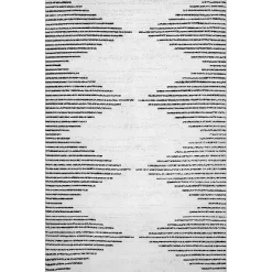 Kirklands Home Black and Ivory Diamond Washable Area Rug, 4x6 Clearance