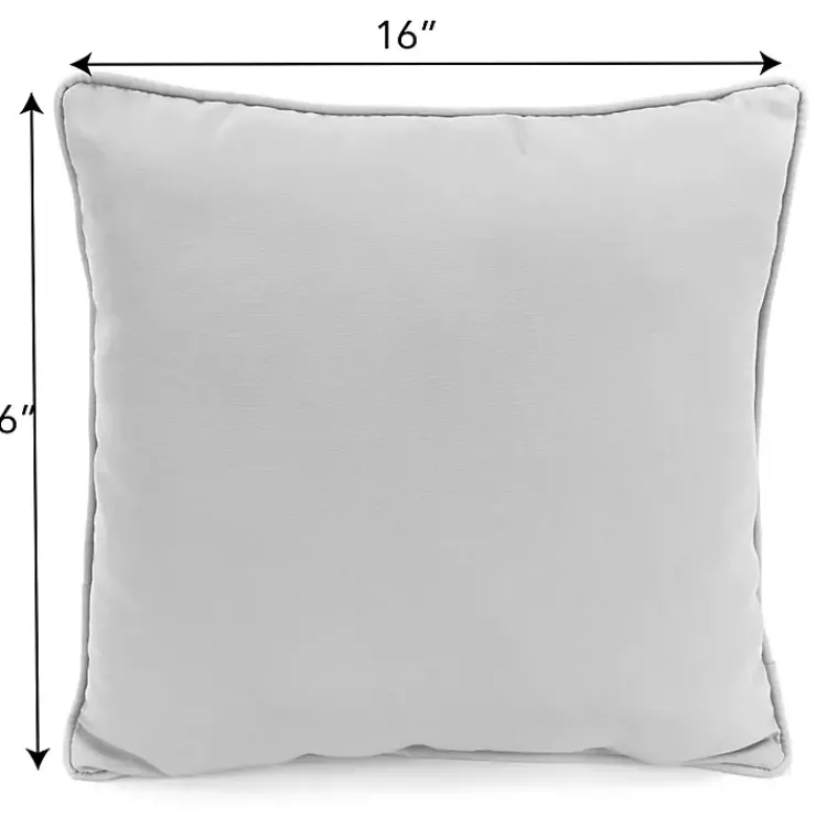 Kirklands Home Black and White Palm Leaf Outdoor Pillow