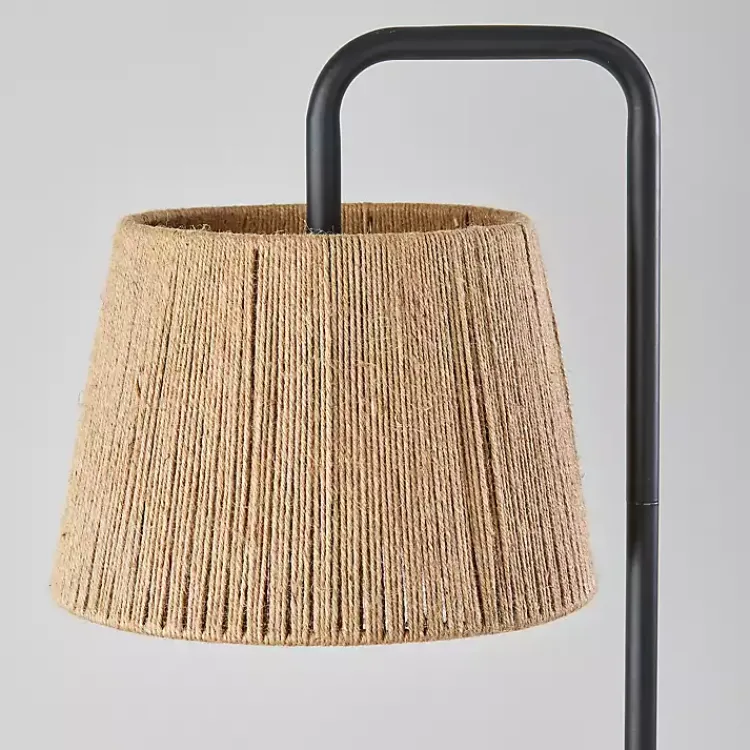 Kirklands Home Arched Rope Lampshade Floor Lamp Black Sale