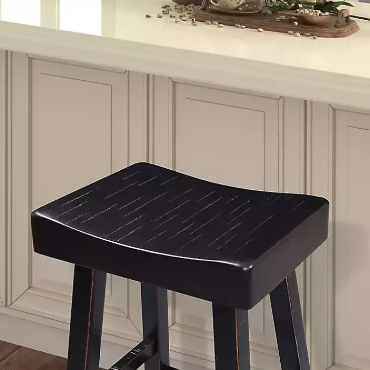 Kirklands Home Backless Cooper Counter Stools, Set of 2 Black Clearance