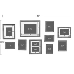 Kirklands Home Black Bordeaux 10-pc. Gallery Wall Frame Set Online