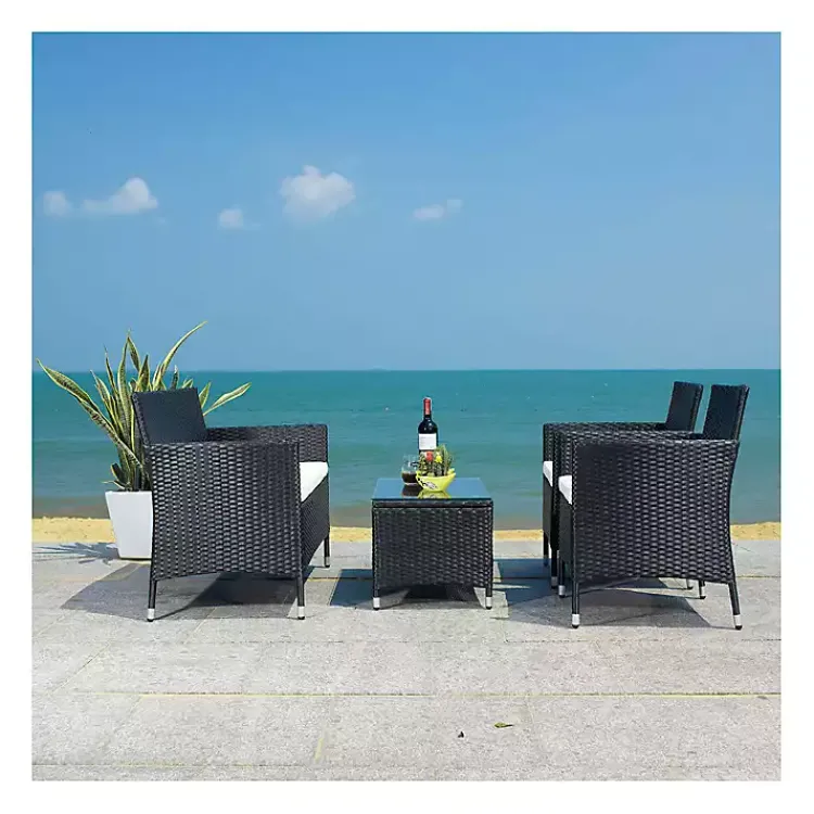 Kirklands Home Black Box Wicker 4-pc. Outdoor Living Set Outlet