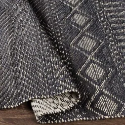 Kirklands Home Diamond Jute Area Rug, 8x10 Black Online