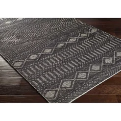 Kirklands Home Diamond Jute Area Rug, 8x10 Black Online