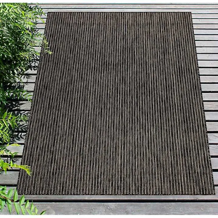 Kirklands Home Intertwine Indoor/Outdoor Area Rug, 4x7 Black Outlet