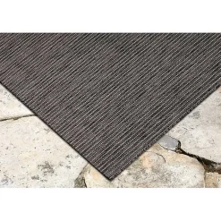 Kirklands Home Intertwine Indoor/Outdoor Area Rug, 4x7 Black Outlet