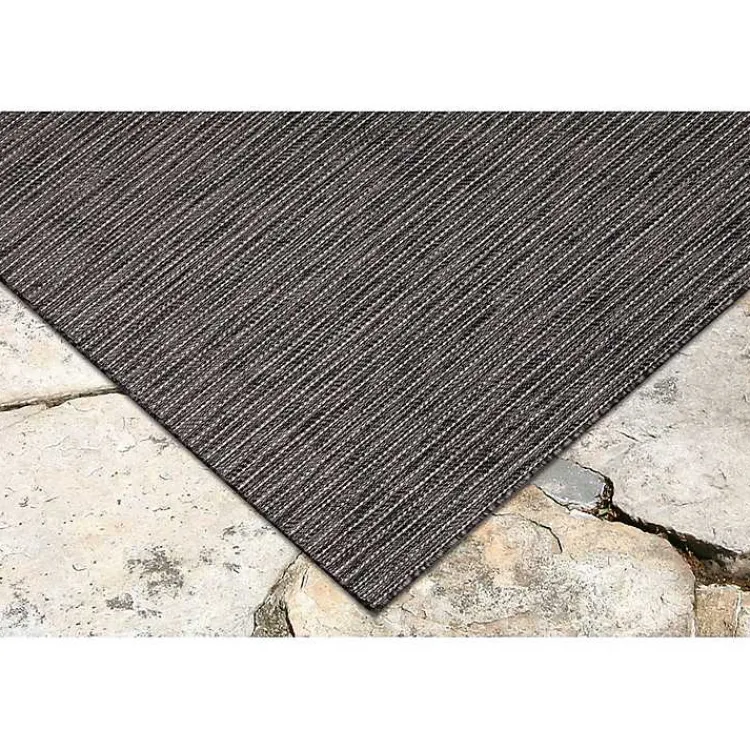 Kirklands Home Intertwine Indoor/Outdoor Area Rug, 4x7 Black Outlet