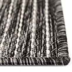 Kirklands Home Intertwine Indoor/Outdoor Area Rug, 4x7 Black Outlet
