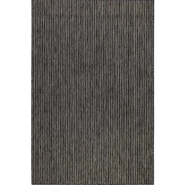 Kirklands Home Intertwine Indoor/Outdoor Area Rug, 7x9 Black Hot