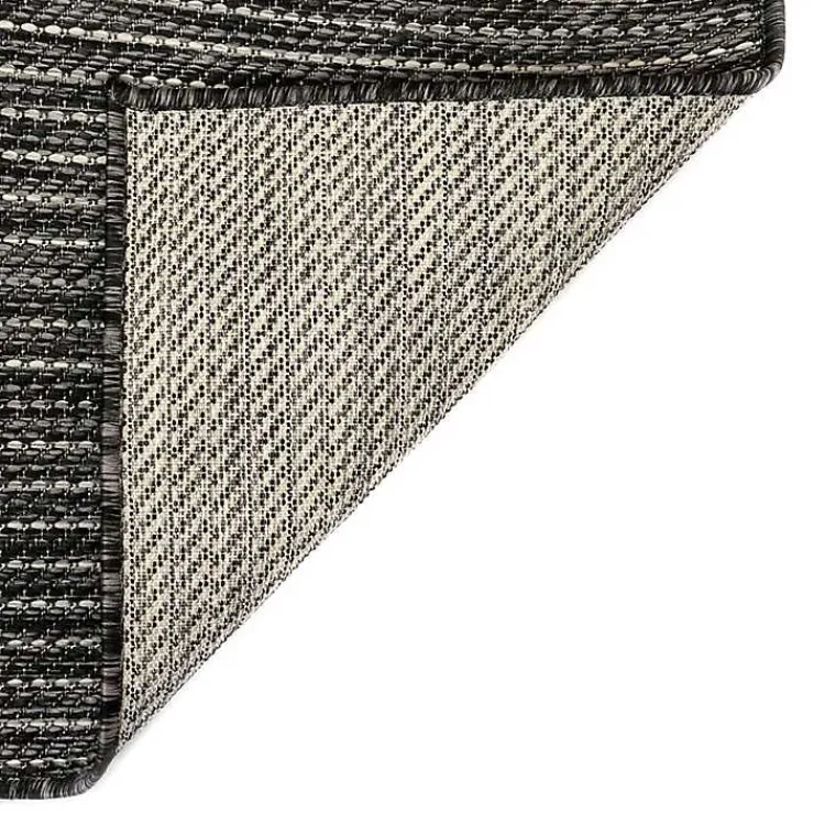 Kirklands Home Intertwine Indoor/Outdoor Area Rug, 7x9 Black Hot