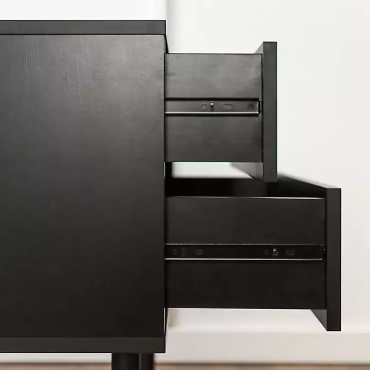 Kirklands Home Mid-Century Modern Accent Table Black