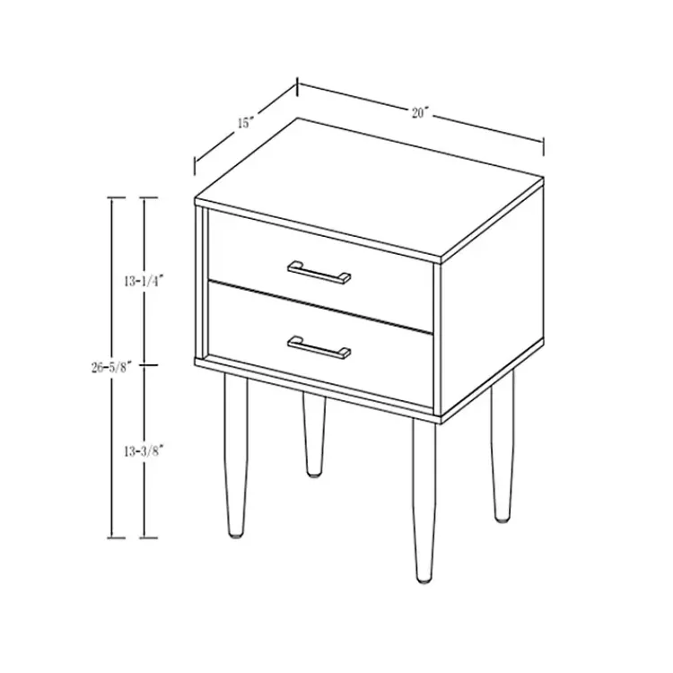 Kirklands Home Mid-Century Modern Accent Table Black