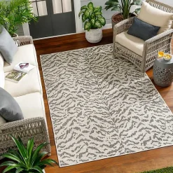Kirklands Home Black Ravello Outdoor Rug, 5x7 Online