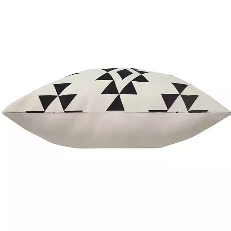 Kirklands Home Black Southwestern Geometric Outdoor Pillow Clearance