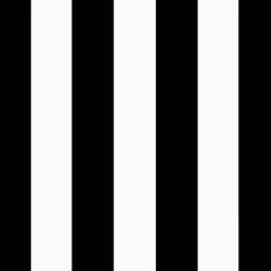 Kirklands Home Stripe Luxe Outdoor Dining Chair Cushion Black Outlet