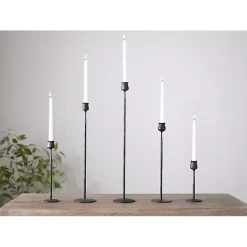 Candle Holders>Kirklands Home Textured Taper Candle Holder, 24 in. Black