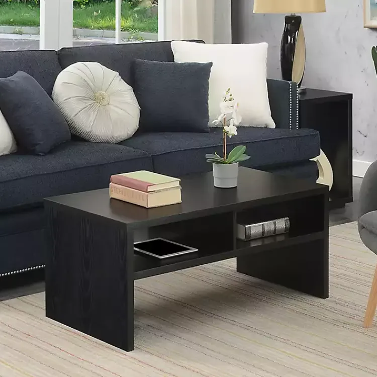 Kirklands Home Wakefield Shelf Coffee Table Black Best