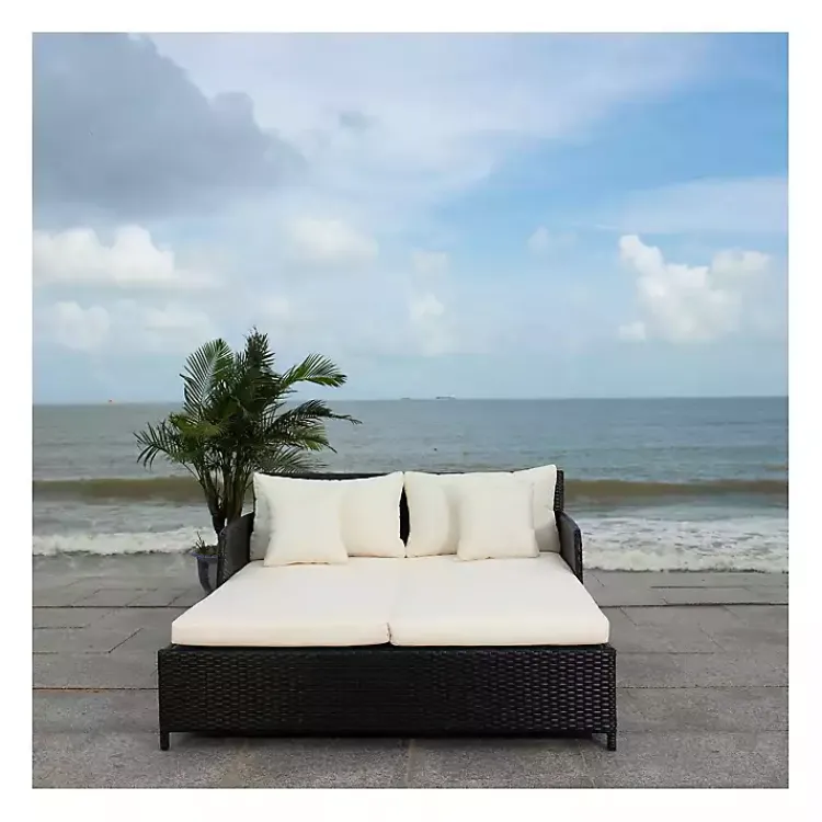 Kirklands Home Black Wicker Outdoor Daybed Online