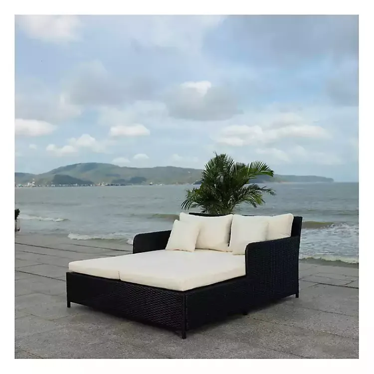 Kirklands Home Black Wicker Outdoor Daybed Online