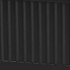 Kirklands Home Wood Fluted Headboard Primrose King Bed Black Hot