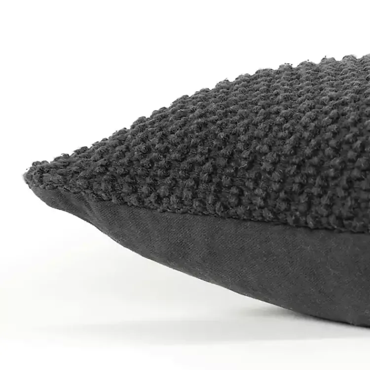 Pillows>Kirklands Home Woven Nubby Pillow Black