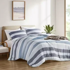 Kirklands Home Blake Blue Stripe 3-pc. King Comforter Set Hot