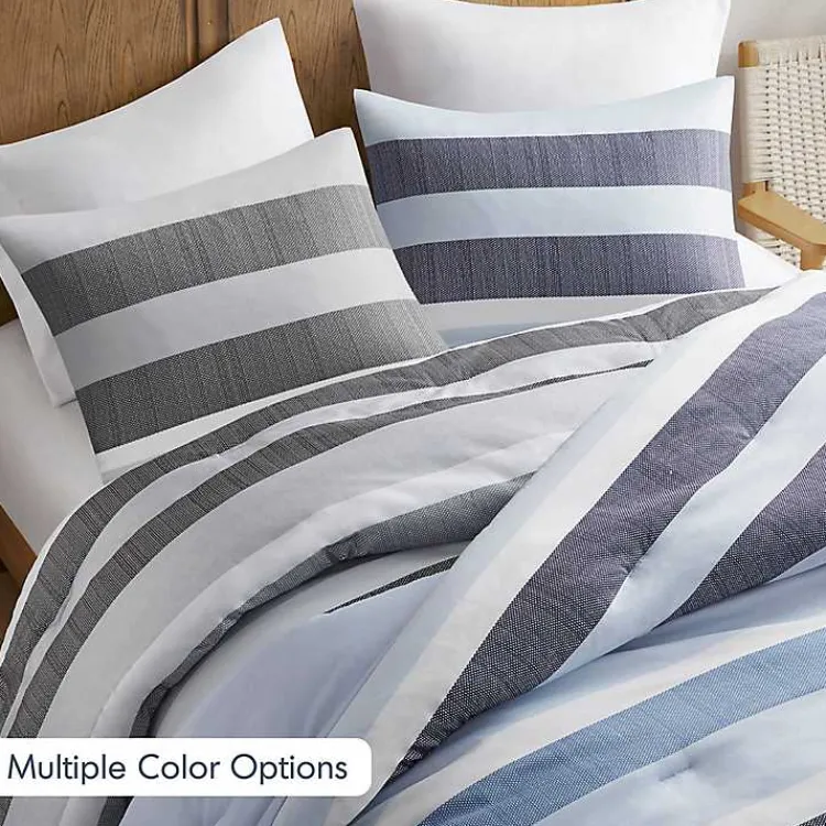 Kirklands Home Blake Blue Stripe 3-pc. King Comforter Set Hot