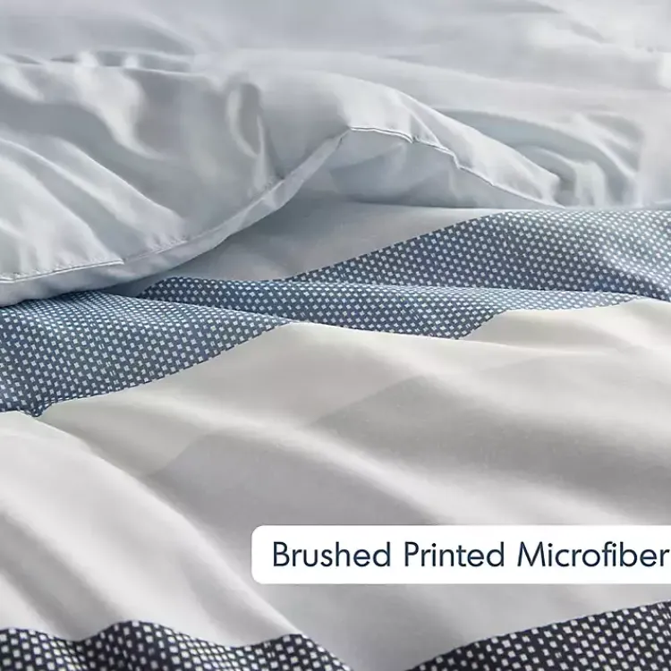 Kirklands Home Blake Blue Stripe 3-pc. King Comforter Set Hot