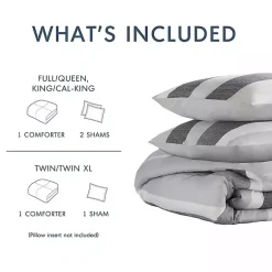 Kirklands Home Blake Gray Stripe 2-pc. Twin/Twin XL Comforter Set Best