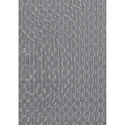 Kirklands Home Blue & Ivory Checkered Indoor/Outdoor Rug, 4x6 Discount