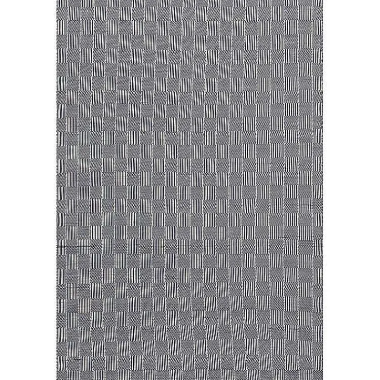 Kirklands Home Blue & Ivory Checkered Indoor/Outdoor Rug, 6x9 Sale