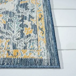 Kirklands Home Blue & Orange Medallion Reversible Area Rug, 8x10 Sale
