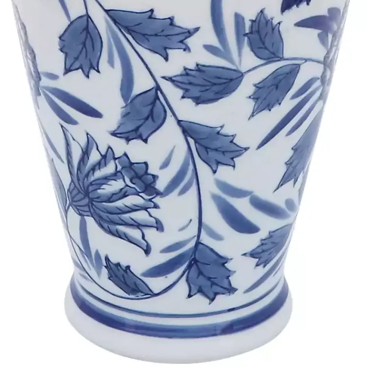 Vases>Kirklands Home Blue & White Chinoiserie Ceramic Vase, 13 in.