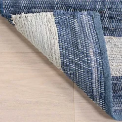 Kirklands Home Blue & White Striped Indoor/Outdoor Rug, 4x6