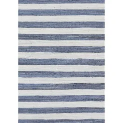 Kirklands Home Blue & White Striped Indoor/Outdoor Runner, 3x8 Best
