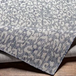 Kirklands Home Blue Amur Outdoor Rug, 9x12 Clearance