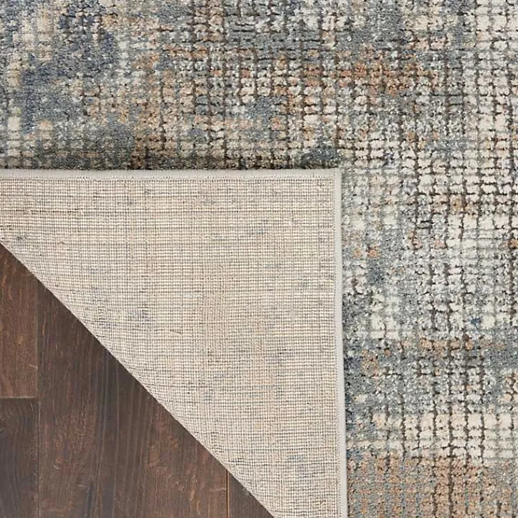 Kirklands Home Blue and Beige Tally Textured Area Rug, 3x5 Clearance