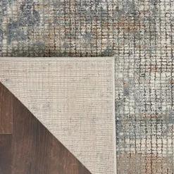 Kirklands Home Blue and Beige Tally Textured Area Rug, 7x9 Outlet