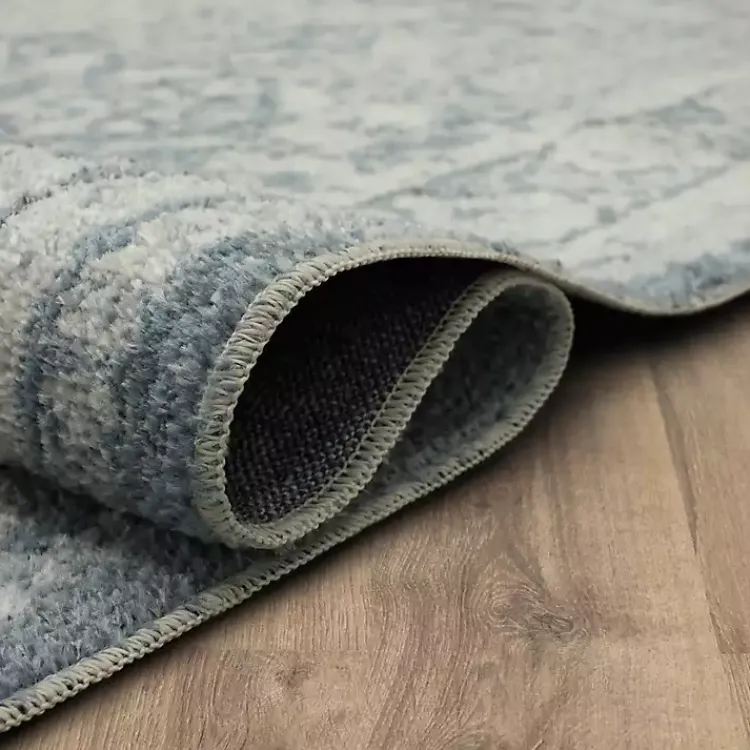 Kirklands Home Blue and Cream Blackwell Runner, 2x8 Best
