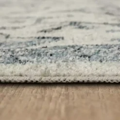 Kirklands Home Blue and Cream Granary Runner, 2x10 Clearance