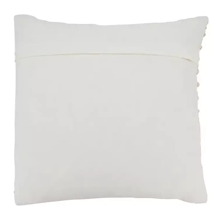 Pillows>Kirklands Home and Cream Striped Diamond Pillow Cover Blue