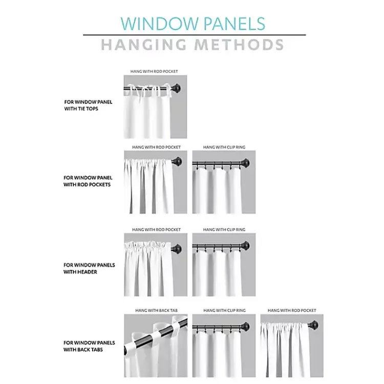 Kirklands Home Blue and White Dolores Curtain Panel Set, 95 in. New