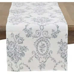 Kirklands Home Blue and White Floral Table Runner, 120 in. Hot