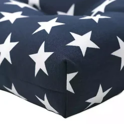 Kirklands Home Blue and White Stars Outdoor Loveseat Cushion Sale