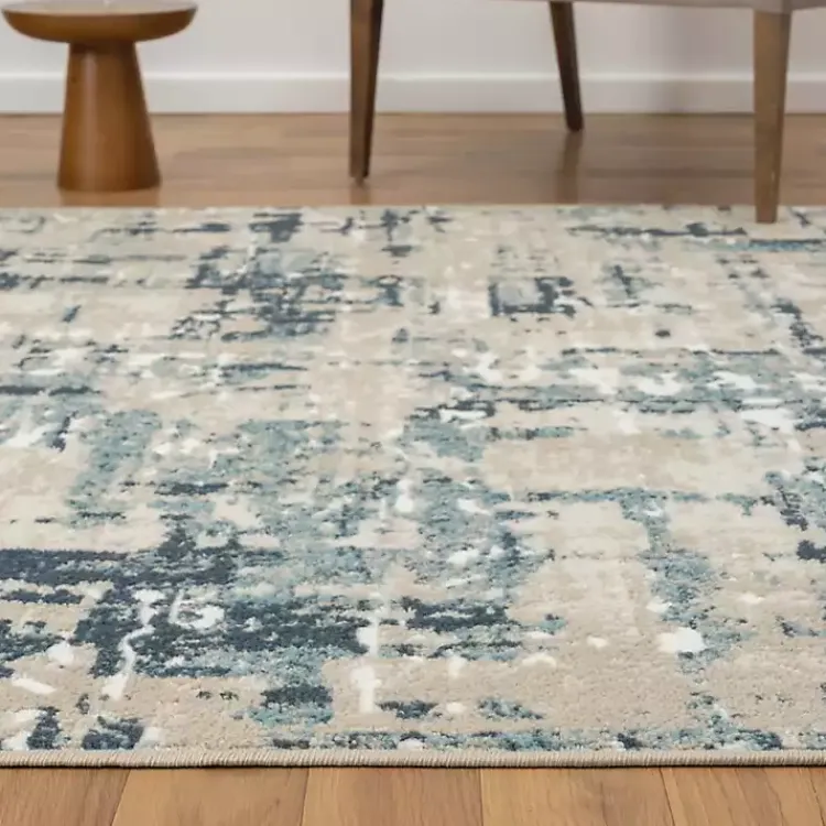 Kirklands Home Blue Avalon Abstract Pattern Area Rug, 5x8 Sale