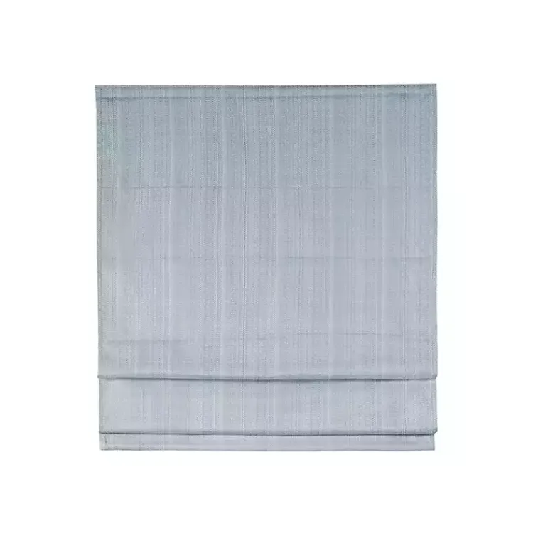 Kirklands Home Basketweave Cordless Roman Shade, 35 in. Blue